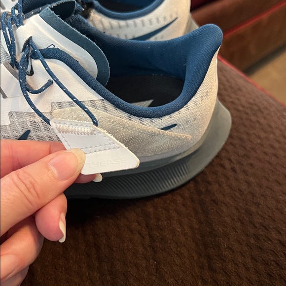 Nike White and Blue Athletic Shoes - Picture 8 of 14